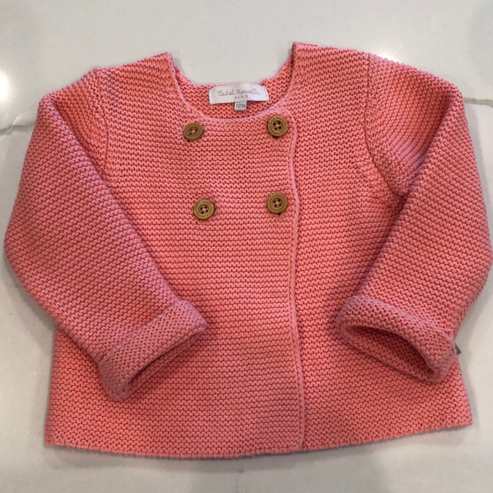 Infant girls French brand sweater 12m